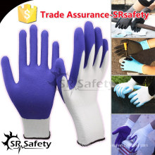 SRSAFETY 13 gauge strickte Liner beschichtete Schaum Latex auf Handfläche Handschuhe Hand Handschuhe Herstellung Maschine